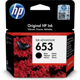 HP 653 (3YM75AE#302) - cartridge, black (černá)