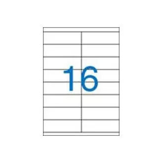 Etikety 105x35mm 2řadé 16etiket na archu 100listů Victoria Etikety 105x35mm 2řadé 16etiket na archu 100listů Victoria
