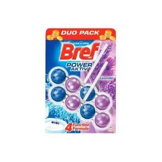 WC závěs kuličky Bref Power Aktiv Lavender 2x50g