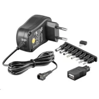 Goobay Univerzální napájecí adaptér 230V/3-12V stejnosměrný 600mA Goobay Univerzální napájecí adaptér 230V/3-12V stejnosměrný 600mA