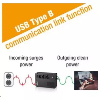 Fortron UPS FSP ECO 800 FR, 800 VA / 480 W, USB, RJ45, line interactive Fortron UPS FSP ECO 800 FR, 800 VA / 480 W, USB, RJ45, line interactive
