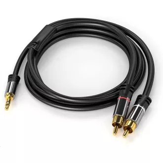 PREMIUMCORD kabel, Jack 3.5mm-2xCINCH M/M 3m PREMIUMCORD kabel, Jack 3.5mm-2xCINCH M/M 3m