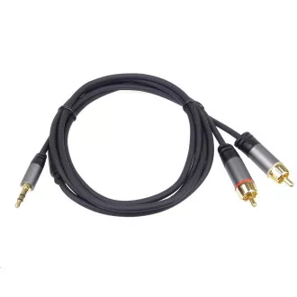 PREMIUMCORD kabel, Jack 3.5mm-2xCINCH M/M 3m PREMIUMCORD kabel, Jack 3.5mm-2xCINCH M/M 3m