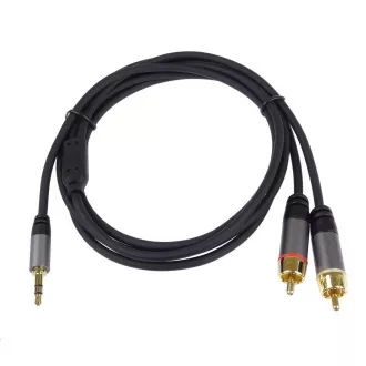 PREMIUMCORD kabel, Jack 3.5mm-2xCINCH M/M 3m PREMIUMCORD kabel, Jack 3.5mm-2xCINCH M/M 3m