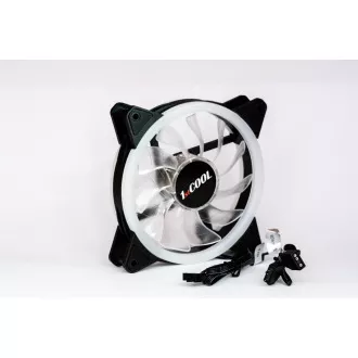 1stCOOL Fan KIT AURA EVO 1 ARGB, 3x Dual Ring ventilátor + ARGB Nano řadič