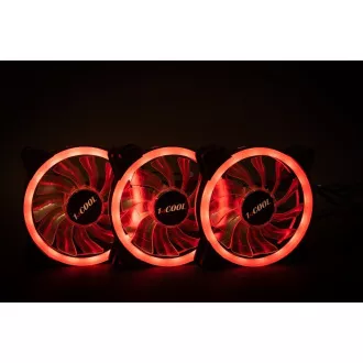 1stCOOL Fan KIT AURA EVO 1 ARGB, 3x Dual Ring ventilátor + ARGB Nano řadič