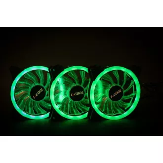 1stCOOL Fan KIT AURA EVO 1 ARGB, 3x Dual Ring ventilátor + ARGB Nano řadič