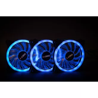 1stCOOL Fan KIT AURA EVO 1 ARGB, 3x Dual Ring ventilátor + ARGB Nano řadič