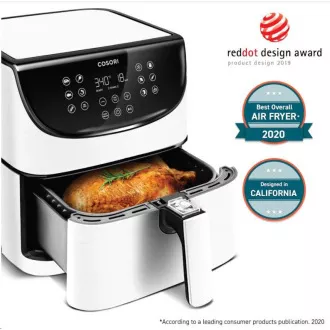 Cosori CP158-AF PREMIUM – 5.5L horkovzdušná fritéza + 5x špíz a gril. rošt, white Cosori CP158-AF PREMIUM – 5.5L horkovzdušná fritéza + 5x špíz a gril. rošt, white