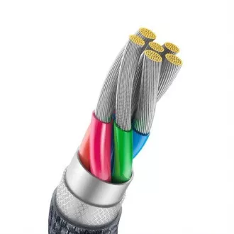 Baseus Crystal Shine Series nabíjecí / datový kabel USB-A / USB-C 100W 1, 2m, černá