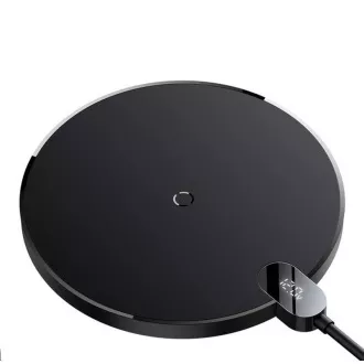 Baseus bezdrátová nabíječka Digital LED Gen 2 15W černá