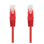 C-TECH kabel patchcord Cat5e, UTP, červený, 0, 25m