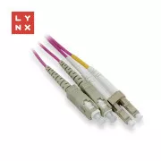 LYNX duplexní patch kabel MM, OM4, LC/SC, 50/125µm, 3m
