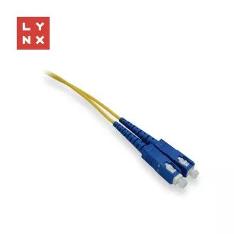 LYNX duplexní patch kabel SM, OS2, SC/SC, 9/125µm, 1m LYNX duplexní patch kabel SM, OS2, SC/SC, 9/125µm, 1m