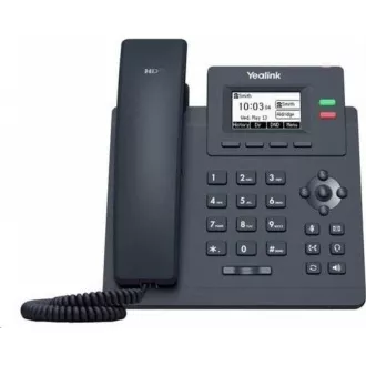 Yealink SIP-T31 IP telefon, 2, 3" 132x64 grafický, 2x RJ45 10/100, 2x SIP, s adaptérem Yealink SIP-T31 IP telefon, 2, 3" 132x64 grafický, 2x RJ45 10/100, 2x SIP, s adaptérem