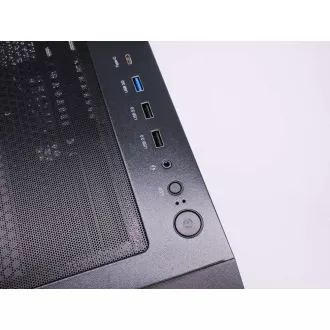 1stCOOL skříň GAMER 5, Mid tower, AU, USB 3.0, USB-C, 2x 140 ARGB Fan, 1x 120 ARGB Fan, bez zdroje, černá