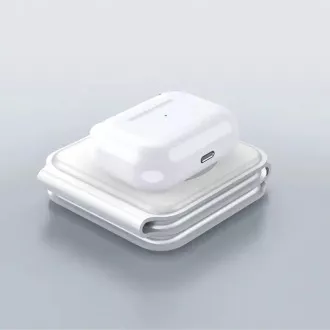 1stCOOL bezdrátová přenosná QI nabíječka 3v1, MagSafe, USB-C, bílá 1stCOOL bezdrátová přenosná QI nabíječka 3v1, MagSafe, USB-C, bílá