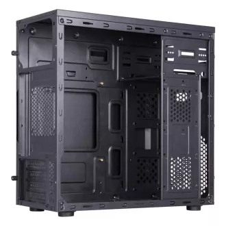 1stCOOL skříň STEP Premium, micro tower, AU, USB 3.0, USB-C, 1x 120mm + 1x 80mm Fan, černá