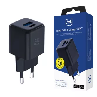 3mk síťová nabíječka Hyper GaN Charger 20W, černá 3mk síťová nabíječka Hyper GaN Charger 20W, černá