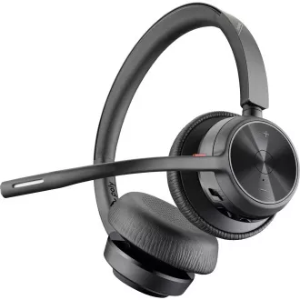Poly Voyager 4320 bezdrátová náhlavní souprava, BT700 USB-A adaptér, stereo, nabíjecí stojánek Poly Voyager 4320 bezdrátová náhlavní souprava, BT700 USB-A adaptér, stereo, nabíjecí stojánek