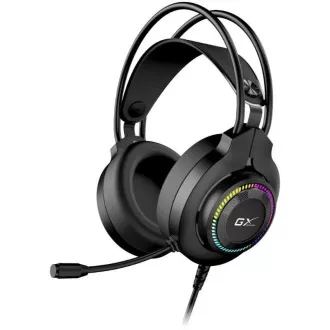 GENIUS sluchátka s mikrofonem GX GAMING HS-GX580U, USB, RGB, černá GENIUS sluchátka s mikrofonem GX GAMING HS-GX580U, USB, RGB, černá