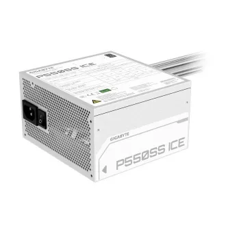 GIGABYTE zdroj P550SS ICE, 550W, 80+ Silver, 120mm, ATX 3.0, bílá GIGABYTE zdroj P550SS ICE, 550W, 80+ Silver, 120mm, ATX 3.0, bílá