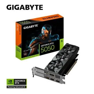 GIGABYTE VGA NVIDIA GeForce RTX 5050 Low Profile OC 8G, 8G GDDR6, 2xDP, 2xHDMI - Rozbalené