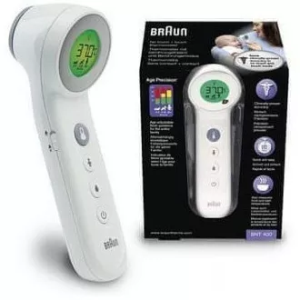 Braun BNT400B bezdotykový teploměr, extrémně citlivý senzor, technologie Age Precision, černý Braun BNT400B bezdotykový teploměr, extrémně citlivý senzor, technologie Age Precision, černý