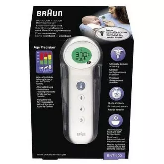 Braun BNT400B bezdotykový teploměr, extrémně citlivý senzor, technologie Age Precision, černý Braun BNT400B bezdotykový teploměr, extrémně citlivý senzor, technologie Age Precision, černý