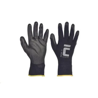 BUNTING BLACK rukavice nylon. PU dlaň 7 BUNTING BLACK rukavice nylon. PU dlaň 7