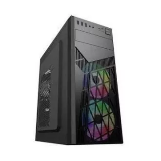 EUROCASE skříň ML N6-560B, ATX, 2x USB-A, 2x 120mm ARGB Fan, černá