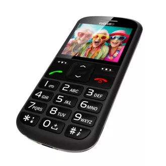 EVOLVEO EasyPhone XS, mobilní telefon pro seniory, černá