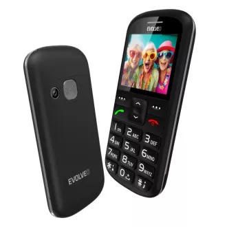 EVOLVEO EasyPhone XS, mobilní telefon pro seniory, černá