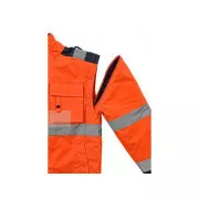 Bunda LUTON, výstražná, oranžovo-modrá, vel. L
