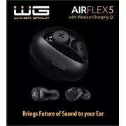 WG - Bluetooth sluchátka WG AirFlex 5, ENC, podpora Qi, černá