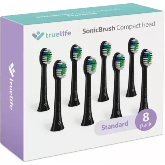 TrueLife SonicBrush Compact Heads Black Standard 8 Pack TrueLife SonicBrush Compact Heads Black Standard 8 Pack
