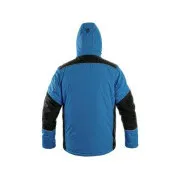 Bunda CXS BALTIMORE, pánská, středně modrá - černá, vel. 4XL