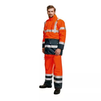 BI ROAD bunda HV oranžová/navy M BI ROAD bunda HV oranžová/navy M