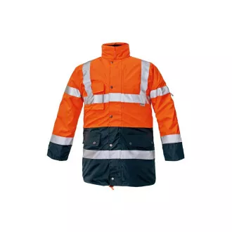 BI ROAD bunda HV oranžová/navy XL