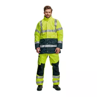BI ROAD bunda HV oranžová/navy XL