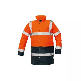 SEFTON bunda HV žlutá/royal S SEFTON bunda HV žlutá/royal S