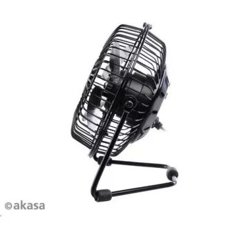 AKASA stolní ventilátor 4", 150 x 160 x 85mm, napájení z USB portu, hliníkové lopatky AKASA stolní ventilátor 4", 150 x 160 x 85mm, napájení z USB portu, hliníkové lopatky
