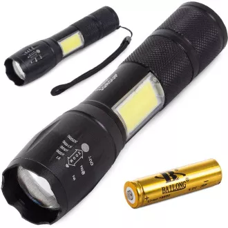 LED CREE ZOOM svítilna Bailong XML T6 COB LED CREE ZOOM svítilna Bailong XML T6 COB