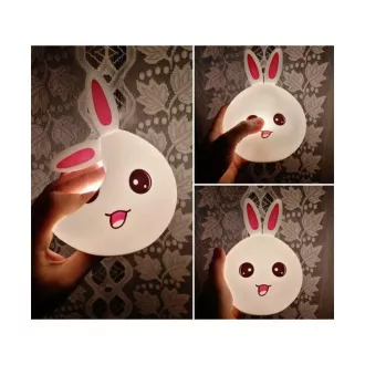 Dětská noční LED lampička KRÁLÍČEK + RGB ovladač Dětská noční LED lampička KRÁLÍČEK + RGB ovladač