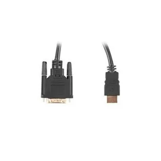 LANBERG připojovací kabel HDMI/A na DVI-D (24+1), M/M, 4K@30Hz, délka 1,8m, černý, dual link, zlacené konektory LANBERG připojovací kabel HDMI/A na DVI-D (24+1), M/M, 4K@30Hz, délka 1,8m, černý, dual link, zlacené konektory