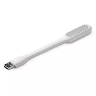 C-TECH UNL-04, USB lampička k notebooku, flexibilní, bílá