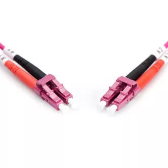 DIGITUS Fiber Optic Patch Cord, LC to LC, Multimode OM4 - 50/125 µ, Duplex Length 1m DIGITUS Fiber Optic Patch Cord, LC to LC, Multimode OM4 - 50/125 µ, Duplex Length 1m