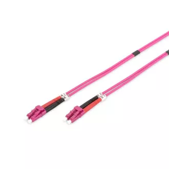 DIGITUS Fiber Optic Patch Cord, LC to LC, Multimode OM4 - 50/125 µ, Duplex Length 2m DIGITUS Fiber Optic Patch Cord, LC to LC, Multimode OM4 - 50/125 µ, Duplex Length 2m