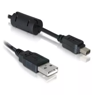 Delock KABEL USB 2.0 mini typ Olympus 12pin délka 1m Delock KABEL USB 2.0 mini typ Olympus 12pin délka 1m
