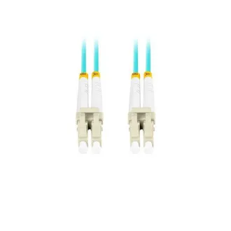 LANBERG optický patch cord MM LC/UPC-LC/UPC duplex 1m LSZH OM3 50/125 průměr 3mm, barva cyan LANBERG optický patch cord MM LC/UPC-LC/UPC duplex 1m LSZH OM3 50/125 průměr 3mm, barva cyan